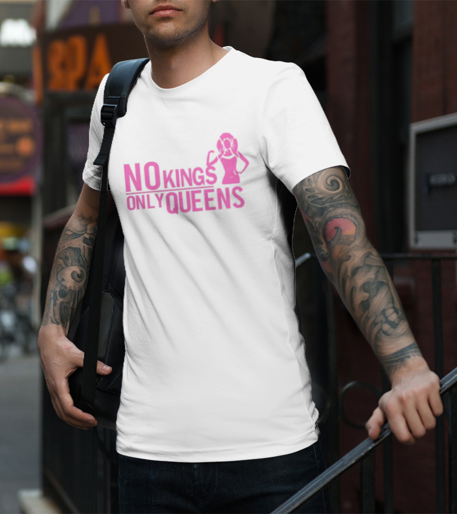 Mrwilliamsprek No Kings Only Queens Empowerment Pink Iconic Statement T-Shirt
