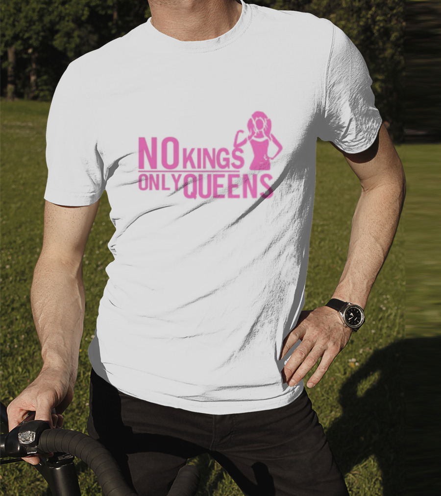 Mrwilliamsprek No Kings Only Queens Empowerment Pink Iconic Statement T-Shirt