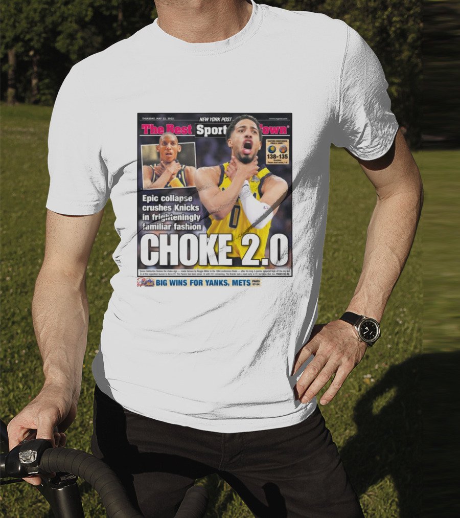 New York Post Epic Collapse Choke 2.0 Knicks Frighteningly Familiar Fashion T-Shirt