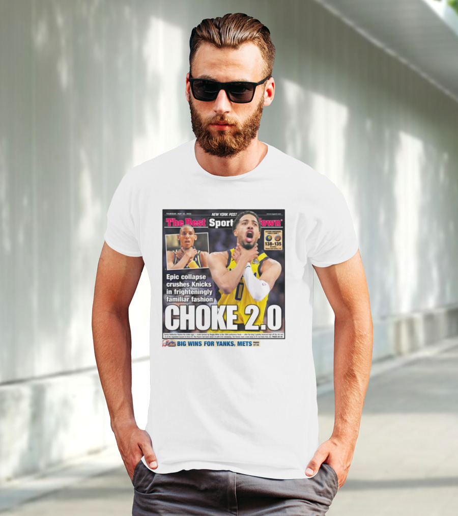 New York Post Epic Collapse Choke 2.0 Knicks Frighteningly Familiar Fashion T-Shirt