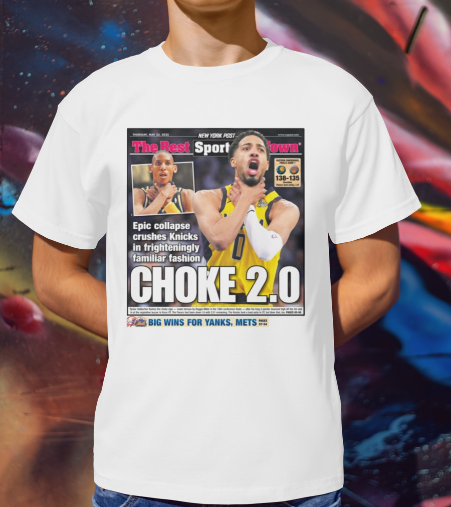 New York Post Epic Collapse Choke 2.0 Knicks Frighteningly Familiar Fashion T-Shirt