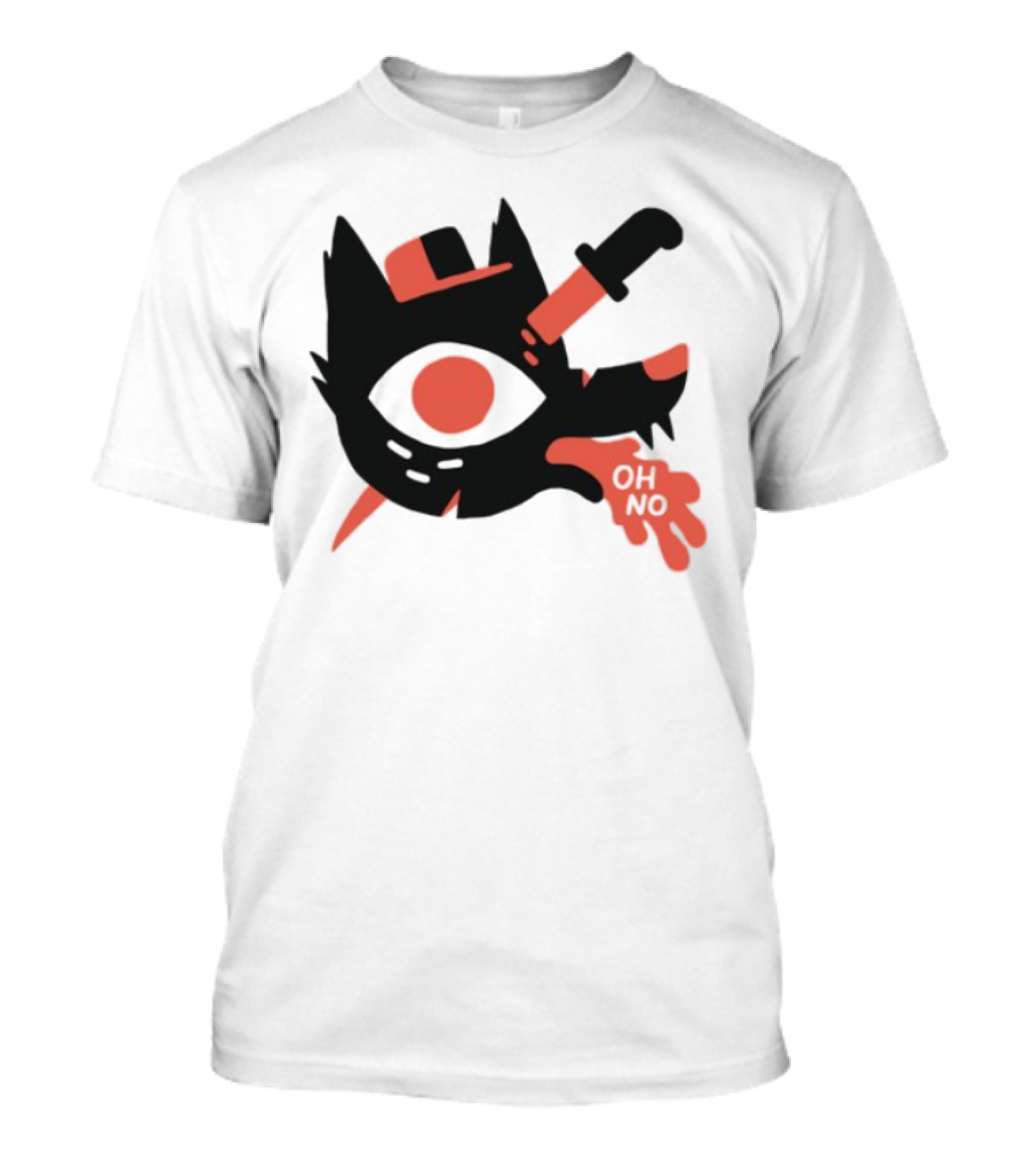 Oh No Dog Knife Eye Graphic T-Shirt