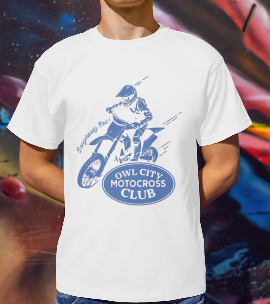 Owl City Motocross Club Dirt Bike Racer Adventure T-Shirt