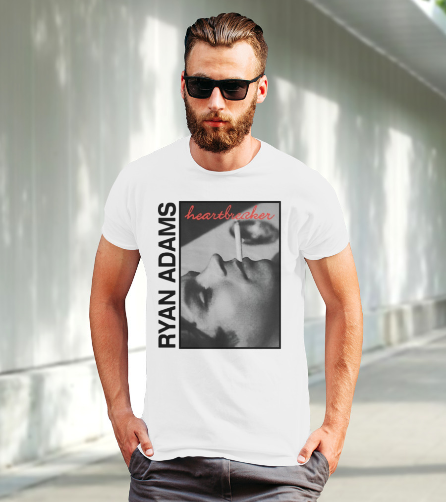 Ryan Adams Heartbreaker Anniversary Cigarette Portrait T-Shirt