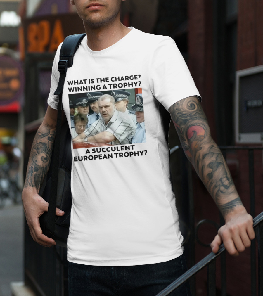 Winning A European Trophy Succulent Charge Police Scene T-Shirt