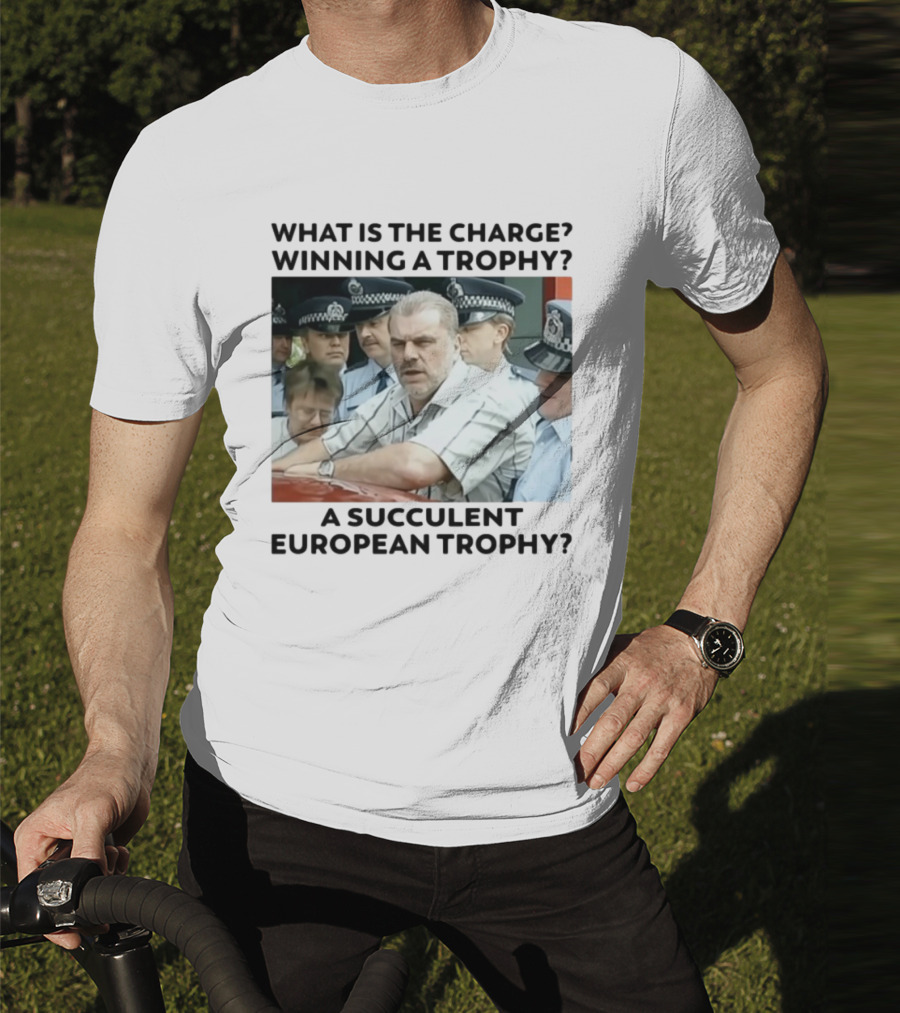 Winning A European Trophy Succulent Charge Police Scene T-Shirt