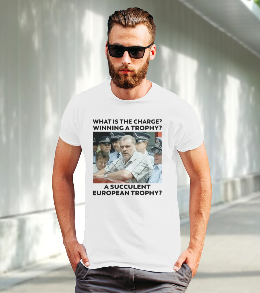 Winning A European Trophy Succulent Charge Police Scene T-Shirt