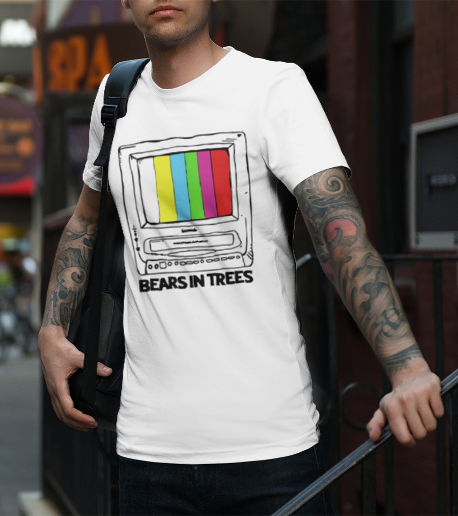 Bearsintrees TV Colorful Retro Bars Aesthetic T-Shirt