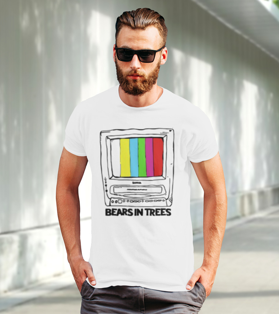 Bearsintrees TV Colorful Retro Bars Aesthetic T-Shirt