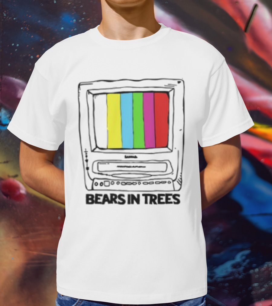 Bearsintrees TV Colorful Retro Bars Aesthetic T-Shirt