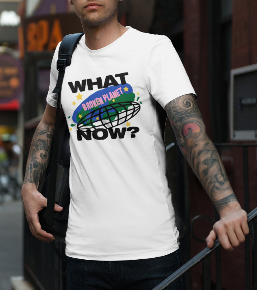 Broken Planet What Now Stars Globe T-Shirt