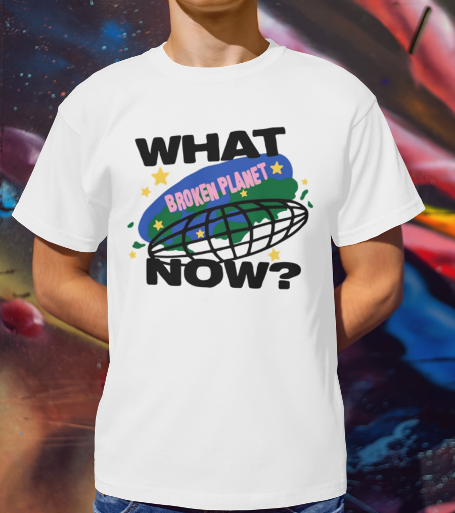 Broken Planet What Now Stars Globe T-Shirt