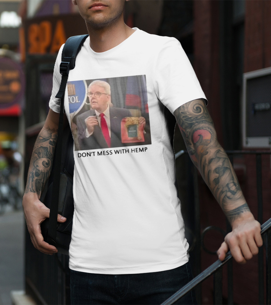 Don't Mess With Hemp Capitol Speech Red Tie Holder T-Shirt
