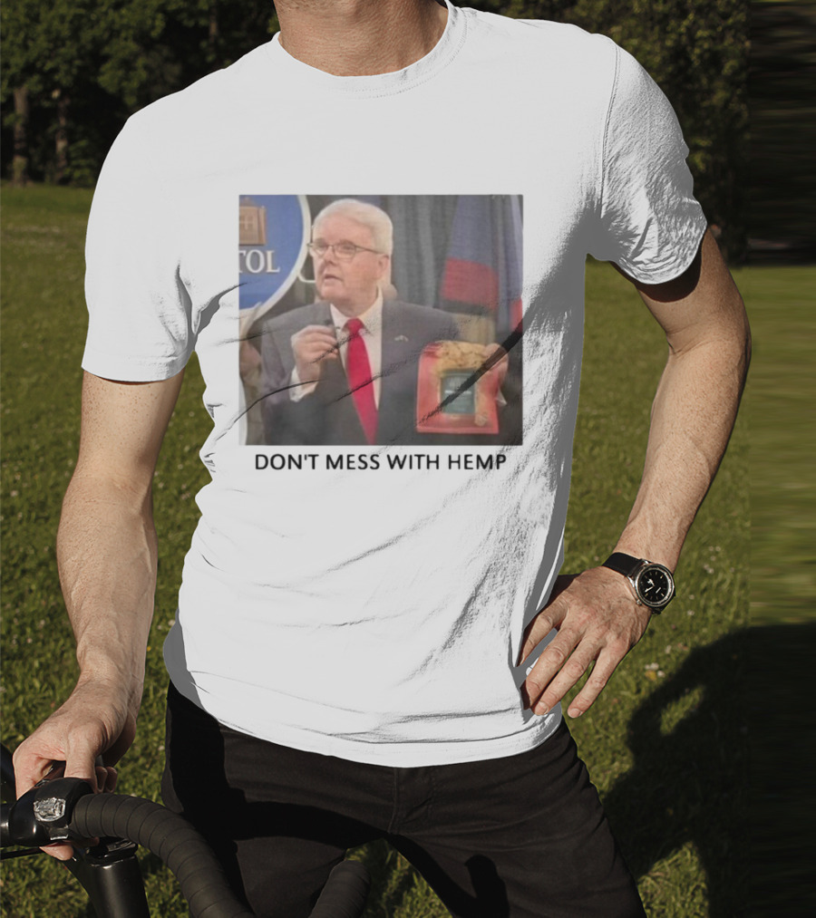 Don't Mess With Hemp Capitol Speech Red Tie Holder T-Shirt