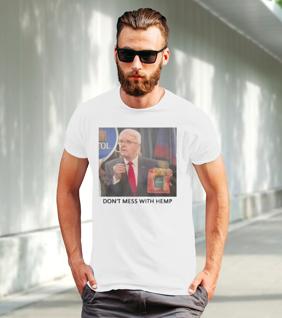 Don't Mess With Hemp Capitol Speech Red Tie Holder T-Shirt
