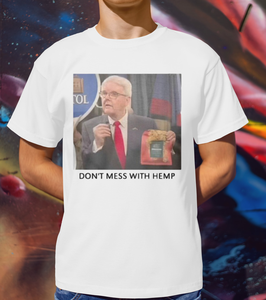Don't Mess With Hemp Capitol Speech Red Tie Holder T-Shirt