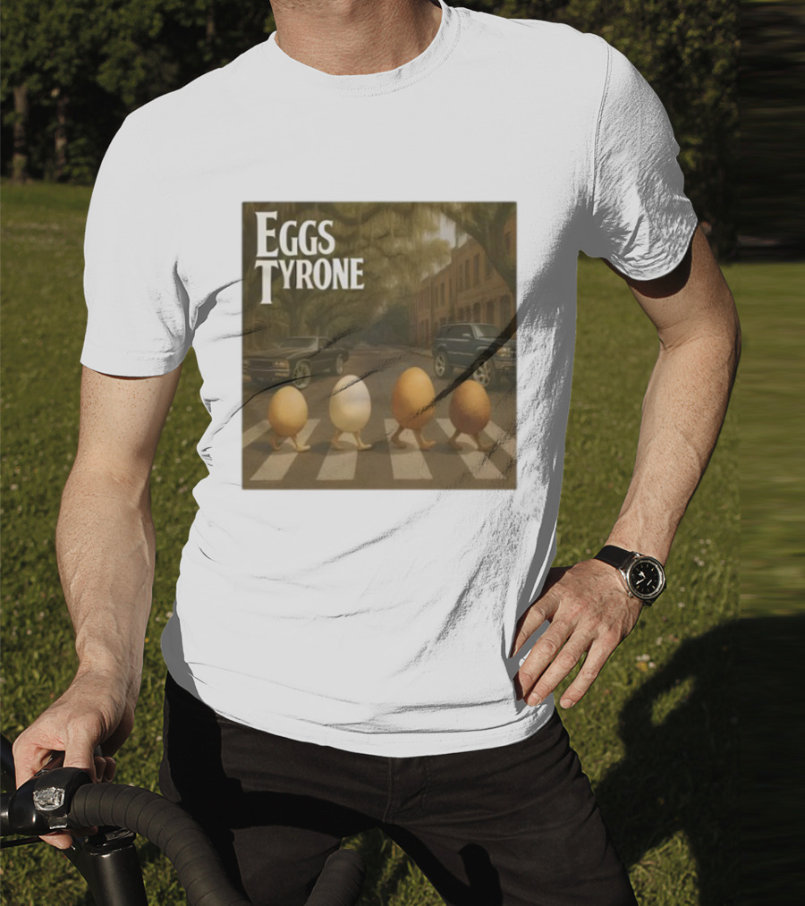 Eggs Tyrone Abbey Road Parody Street Scene T-Shirt