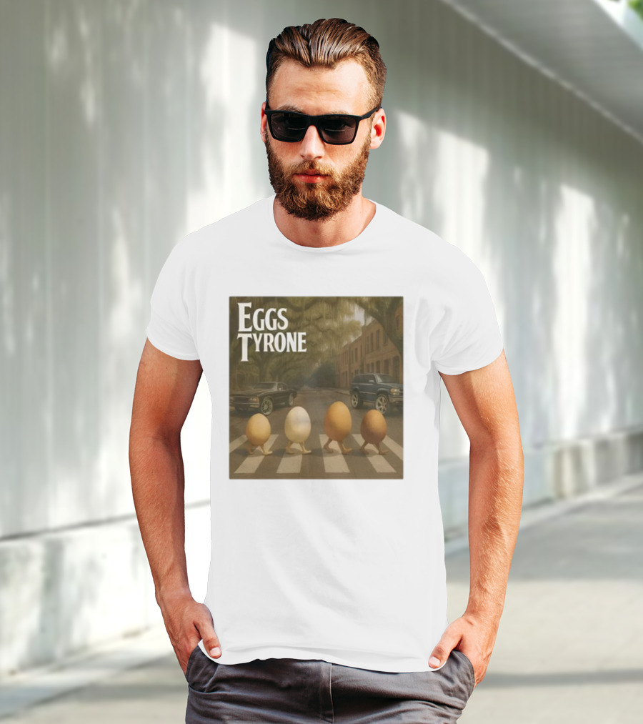 Eggs Tyrone Abbey Road Parody Street Scene T-Shirt