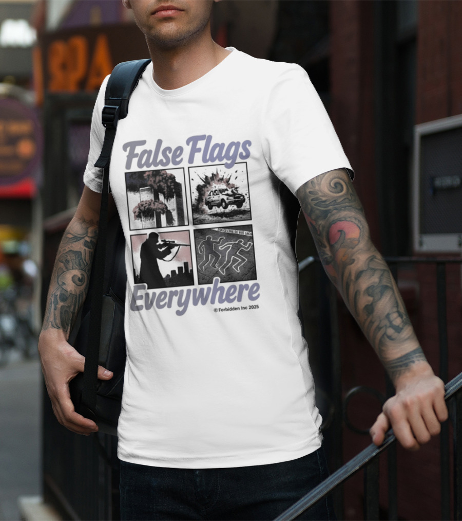 False Flags Explosions Imagery Everywhere T-Shirt