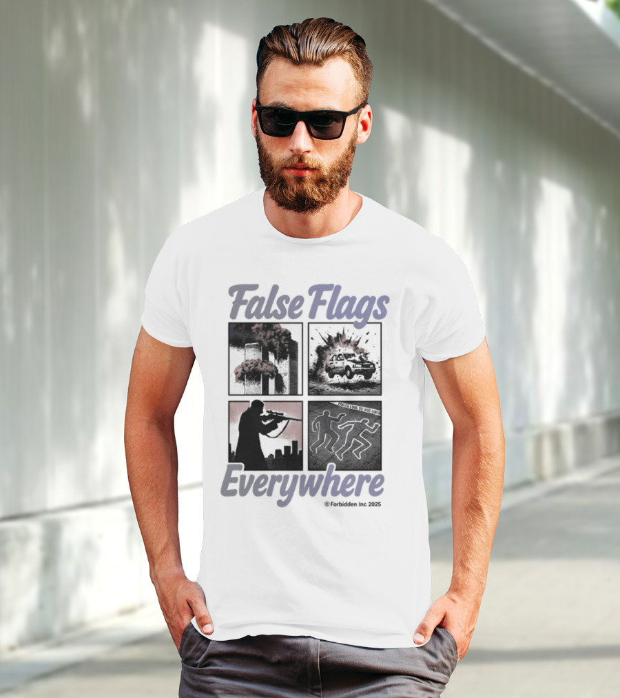 False Flags Explosions Imagery Everywhere T-Shirt