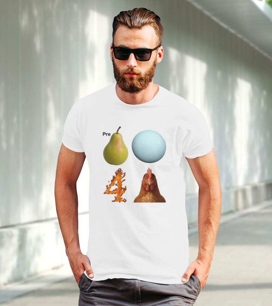 Prepare Pear Sphere Fire Chicken T-Shirt