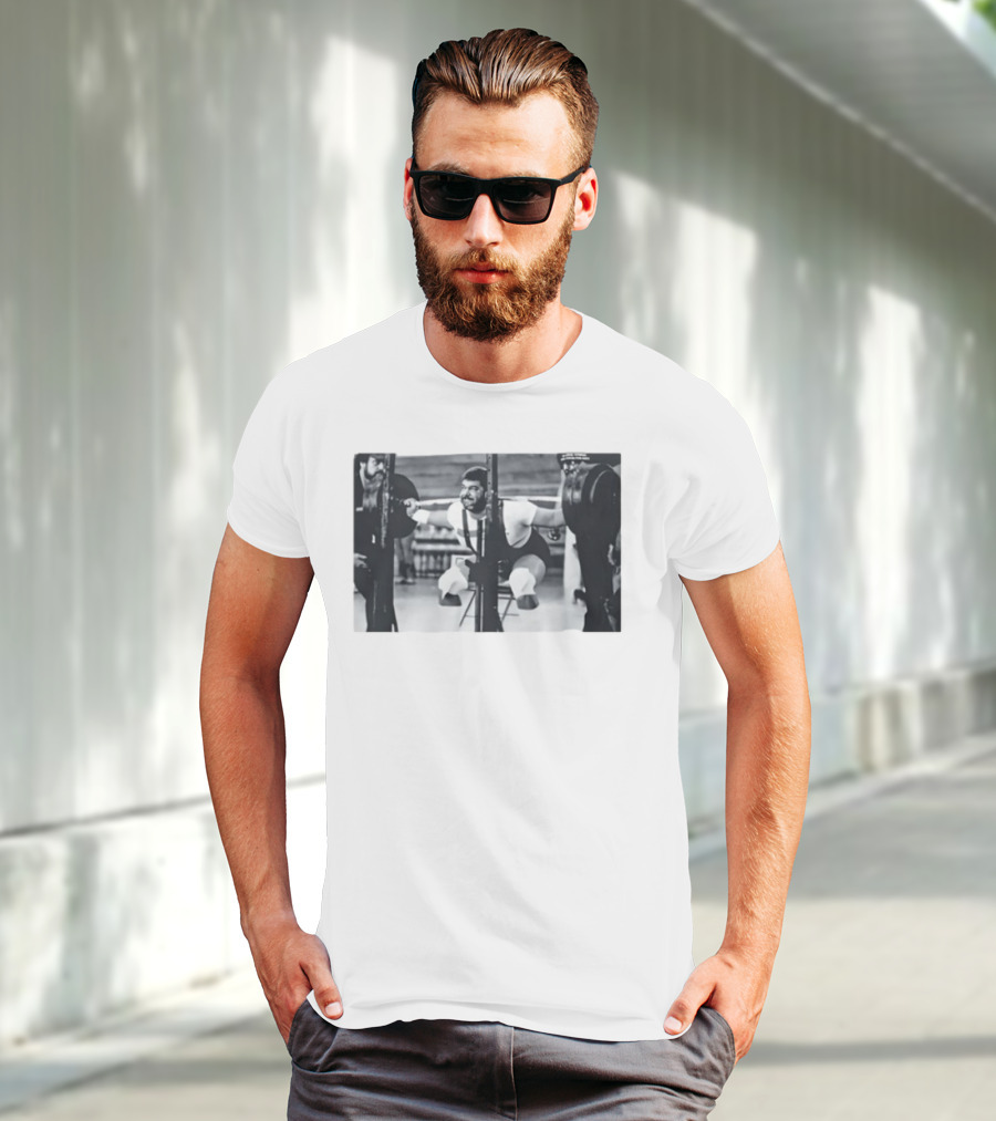 Jim Irsay Gym Powerlifting Vintage Weightlifting Session T-Shirt