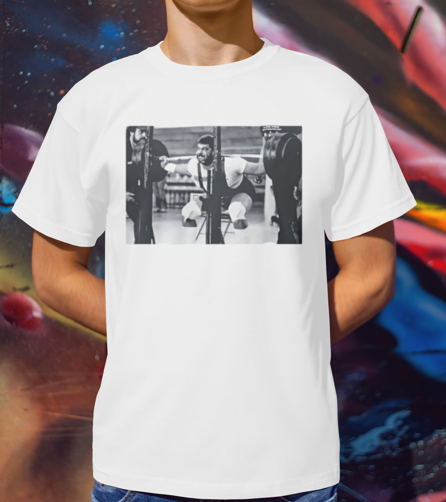 Jim Irsay Gym Powerlifting Vintage Weightlifting Session T-Shirt