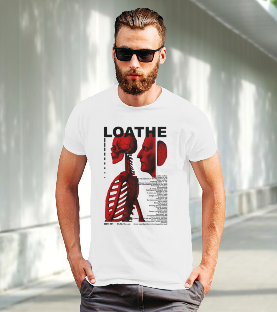 Loathe Anatomy Skull And Brain Illustration T-Shirt