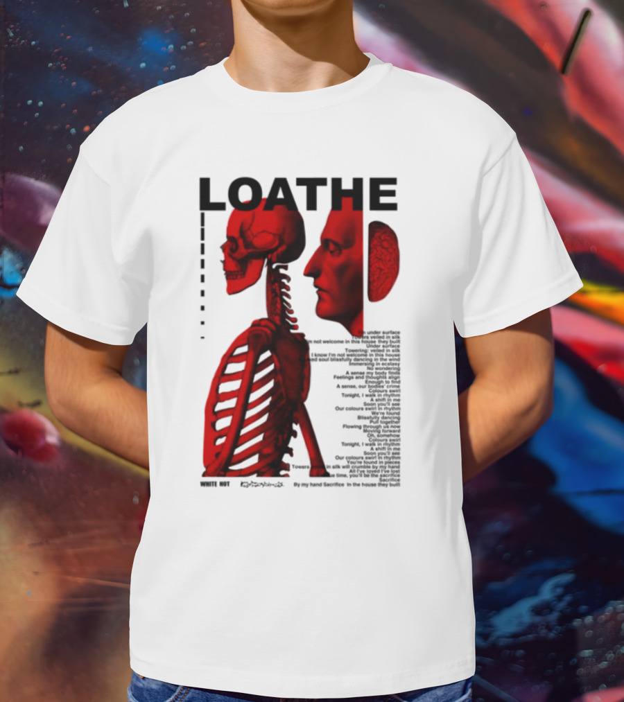 Loathe Anatomy Skull And Brain Illustration T-Shirt