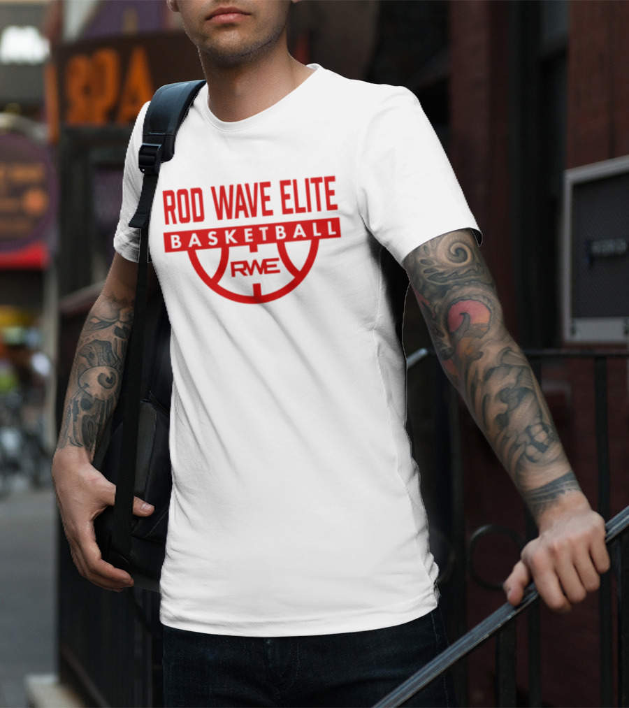 Rod Wave Elite Basketball RWE Performance White T-Shirt
