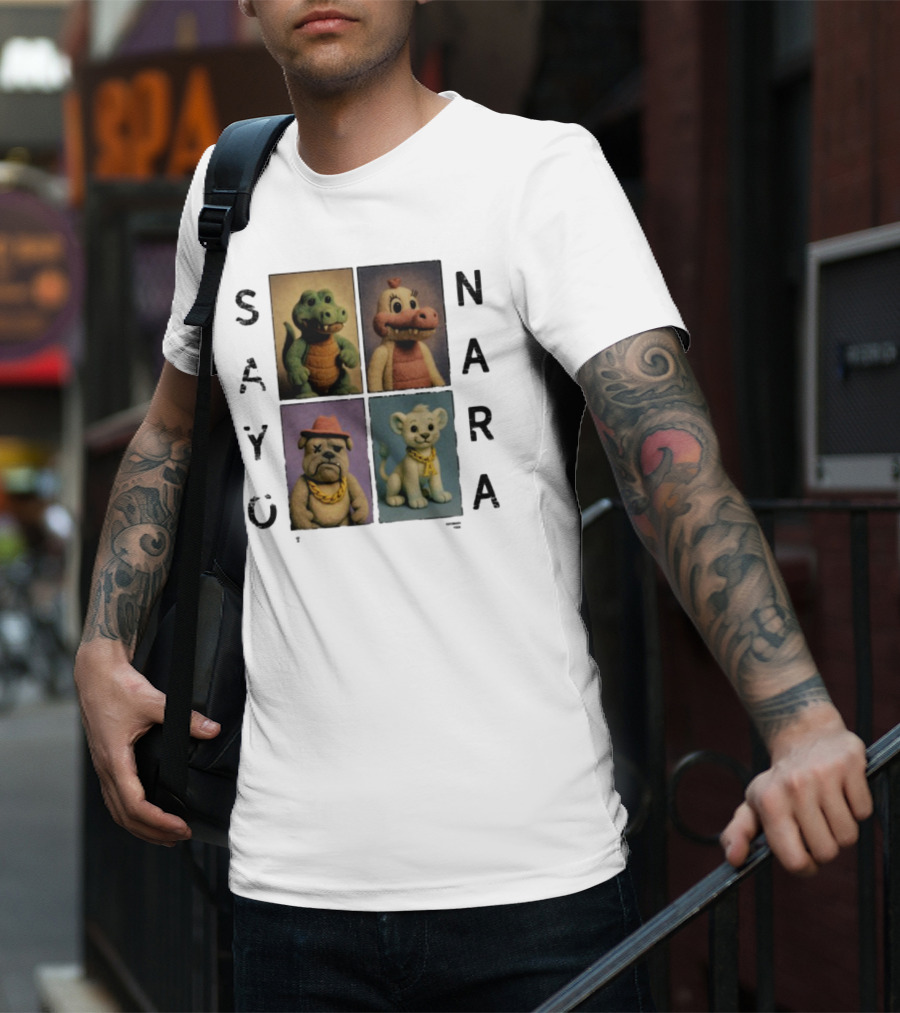 Sayonara Fvmily Vintage Animal Characters T-Shirt