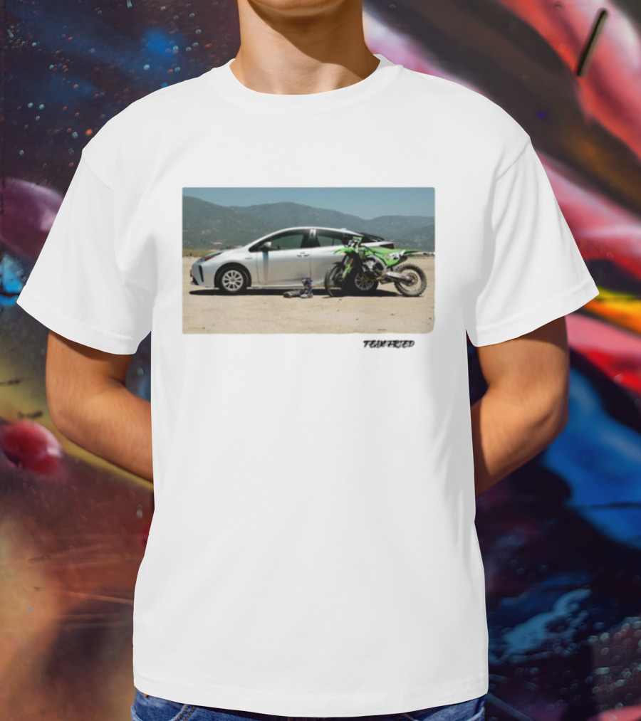 Team Fried Foreign Prius Dirt Bike Adventure TRVRD T-Shirt