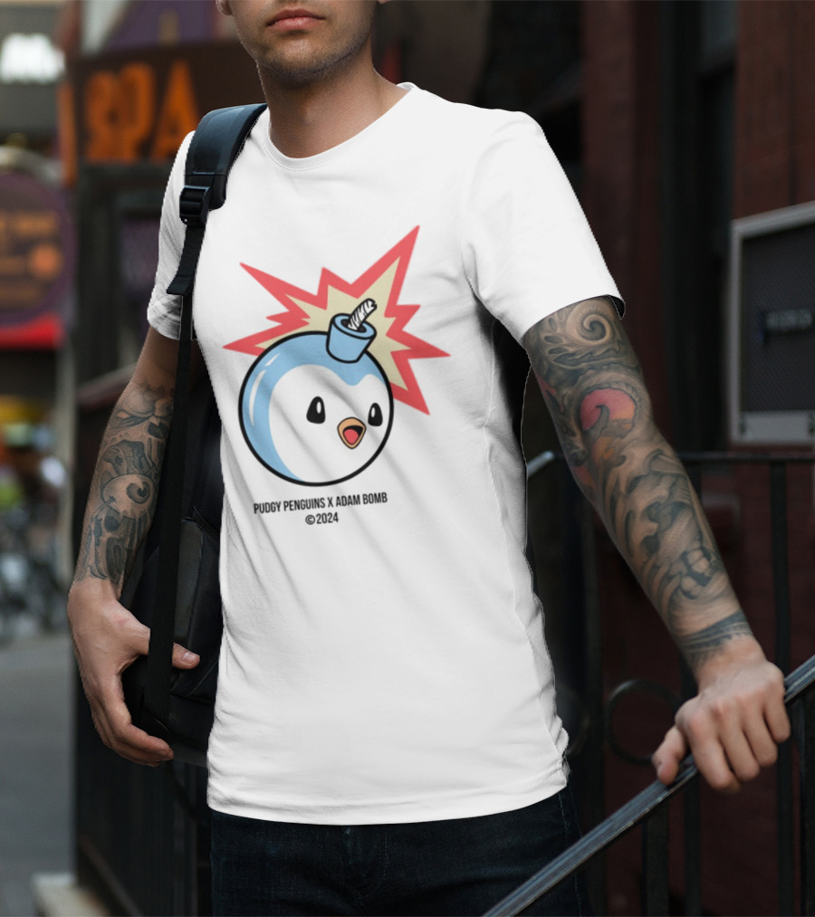 The Hundreds Pudgy Penguins Adam Bomb Collaboration 2023 T-Shirt
