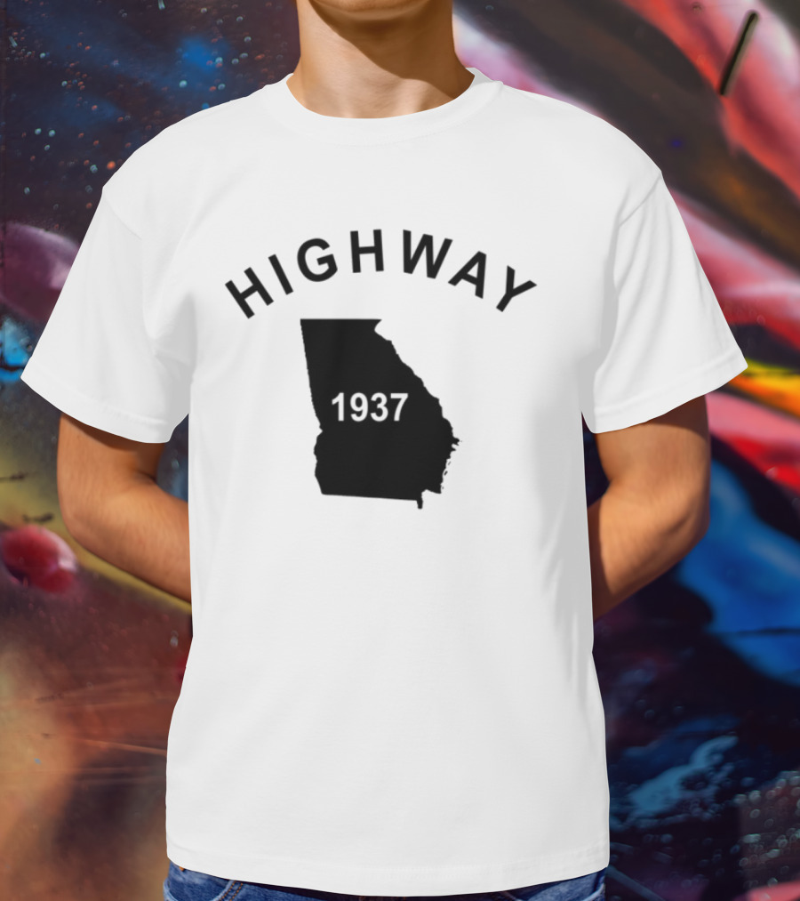 Highway 1937 Georgia Map Design Tyrus T-Shirt