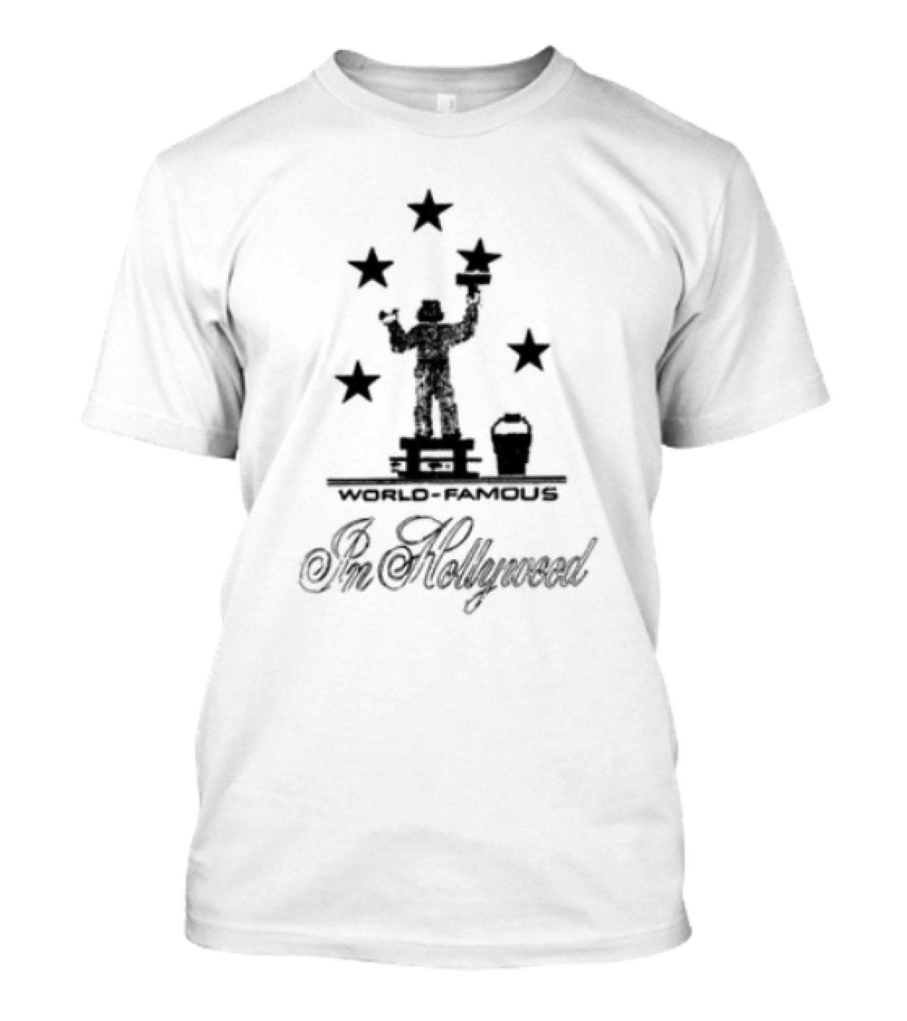 World Famous In Hollywood Magic Statue And Stars T-Shirt