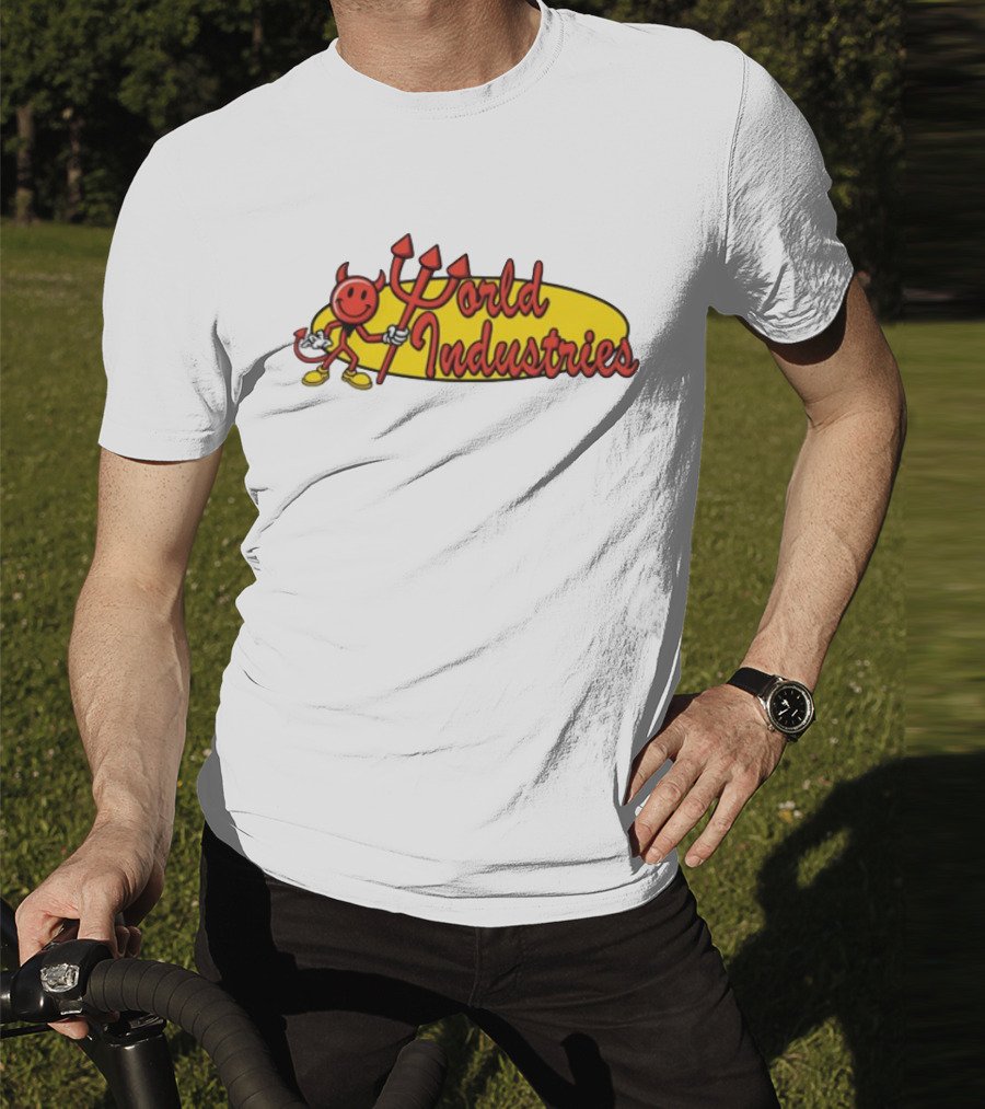 World Industries Devil Smiley Trident Oval T-Shirt
