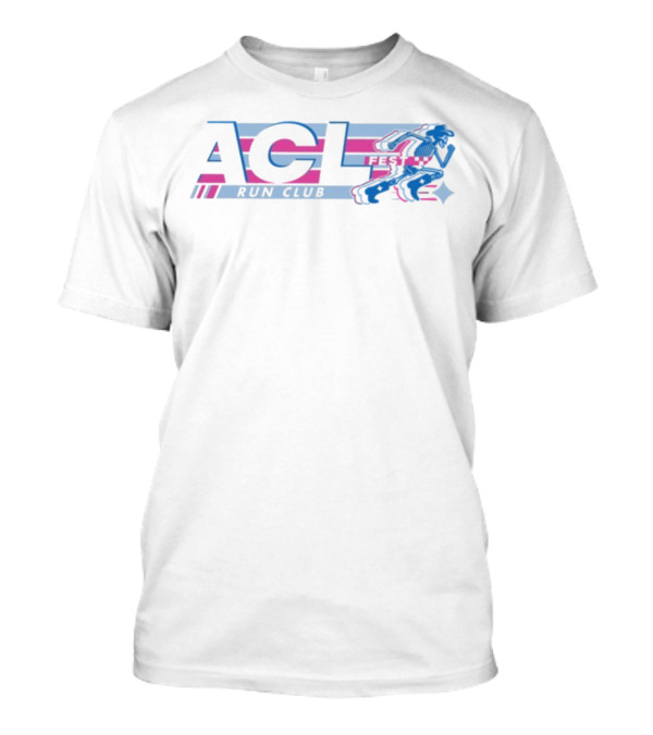 ACL Festival Run Club Skeleton Austin City Limits Music Festival Running Theme T-Shirt