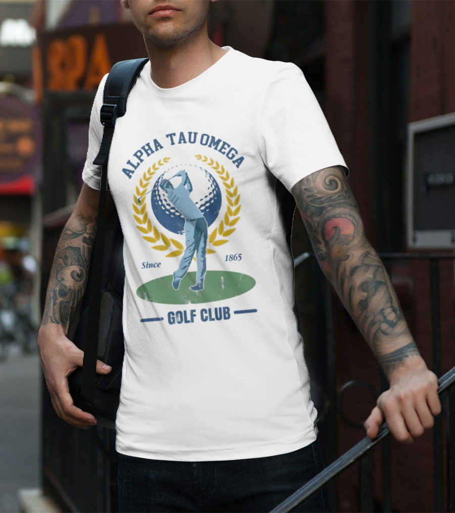 Alpha Tau Omega Golf Club Vintage Design Since 1865 T-Shirt