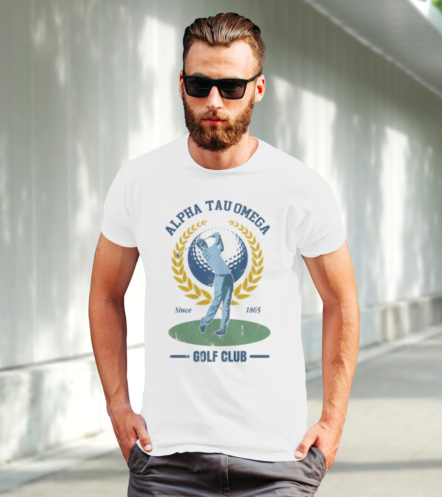 Alpha Tau Omega Golf Club Vintage Design Since 1865 T-Shirt