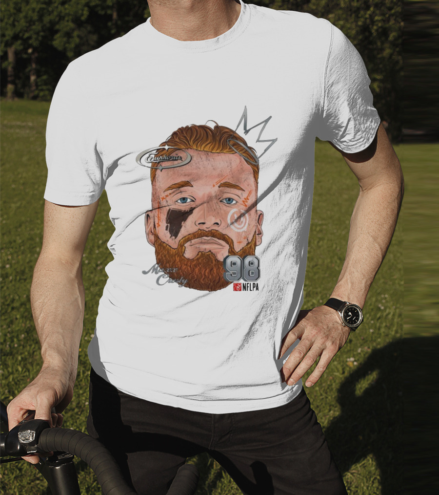 Euphoria Maxx Crosby 98 NFL Fat Head Illustration T-Shirt