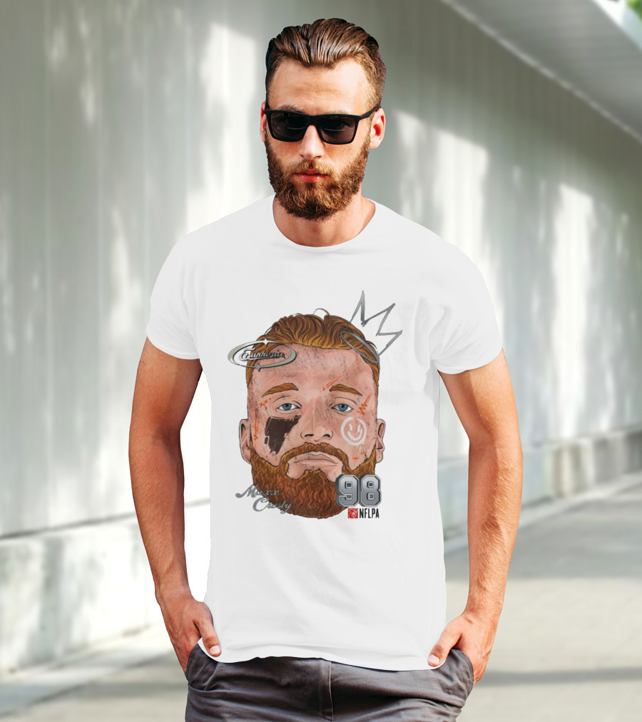 Euphoria Maxx Crosby 98 NFL Fat Head Illustration T-Shirt