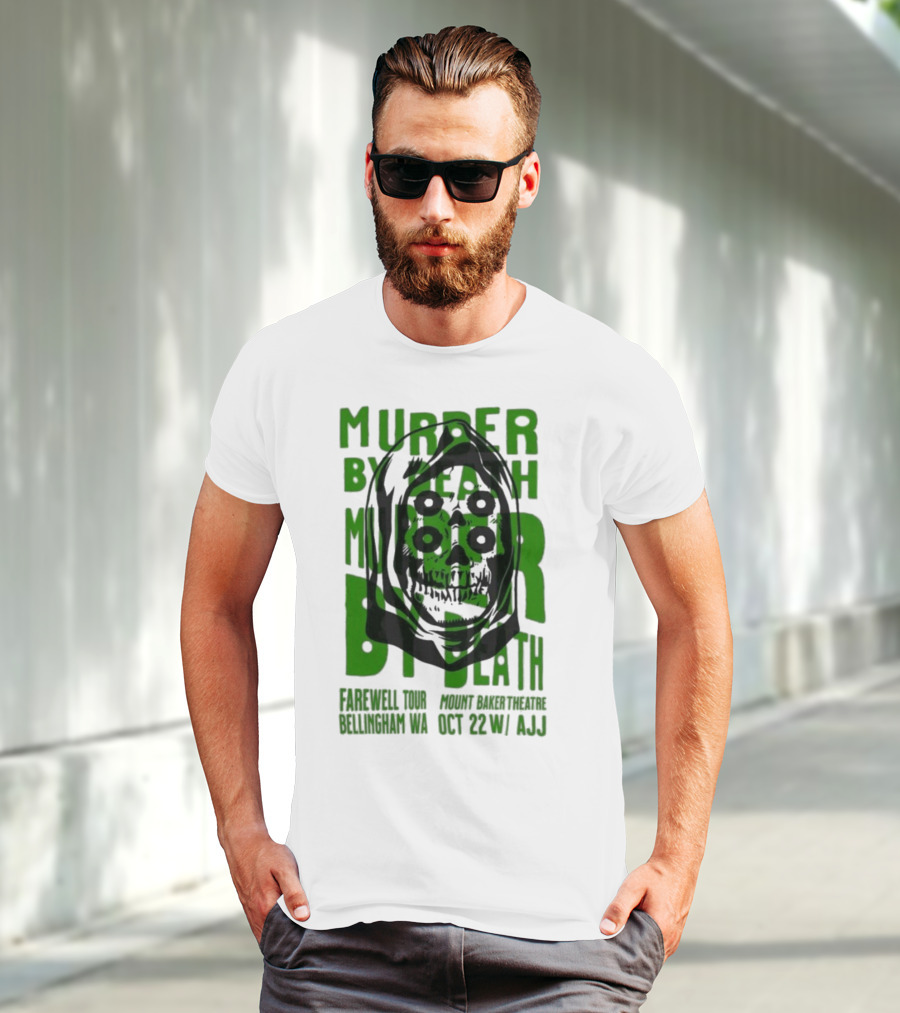 Murder By Death Farewell Tour Bellingham WA Oct 22 With AJJ 20th Anniversary T-Shirt