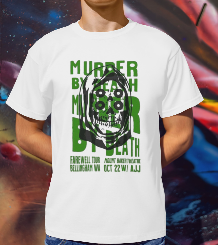 Murder By Death Farewell Tour Bellingham WA Oct 22 With AJJ 20th Anniversary T-Shirt