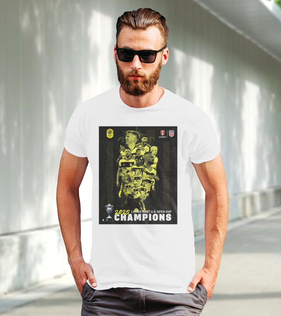Nashville SC 2025 Lamar Hunt U.S. Open Cup Champions T-Shirt