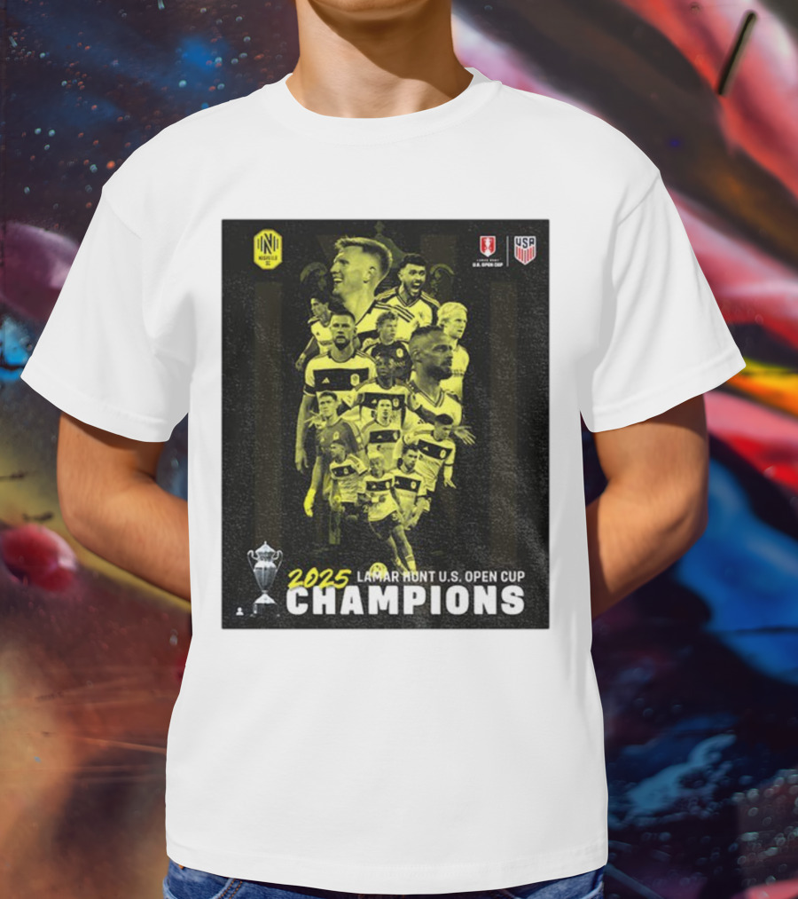 Nashville SC 2025 Lamar Hunt U.S. Open Cup Champions T-Shirt
