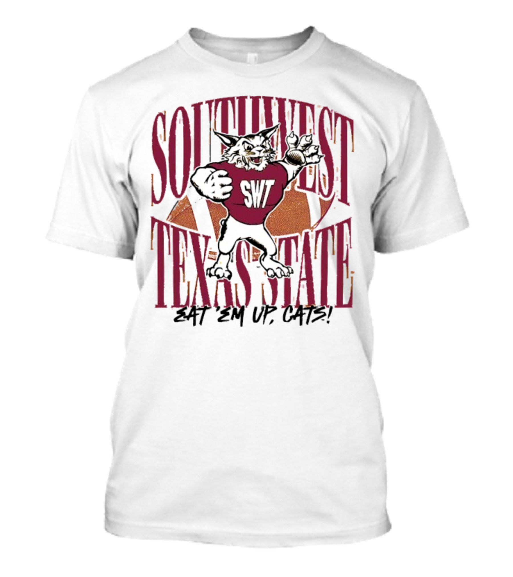 SWT Southwest Texas State Bobcats Mascot Eat 'Em Up Cats T-Shirt