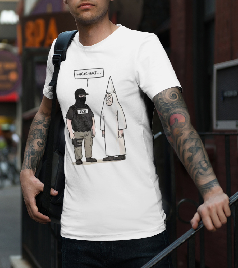Subtle Fuck Trump Fuck ICE Nice Hat T-Shirt