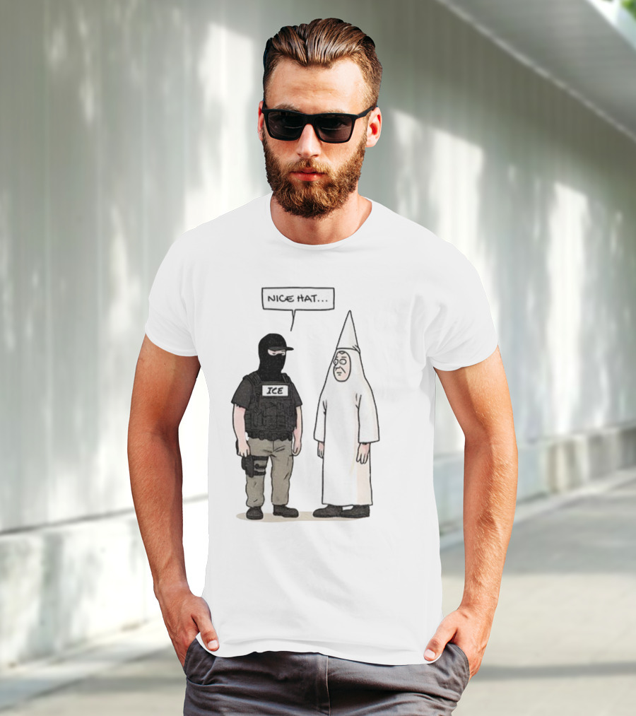 Subtle Fuck Trump Fuck ICE Nice Hat T-Shirt
