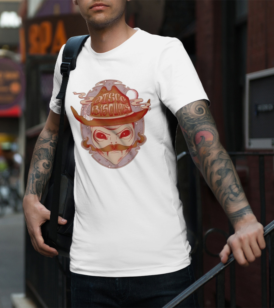 Disco Biscuits Alien Cowboy With Hat And Mustache T-Shirt