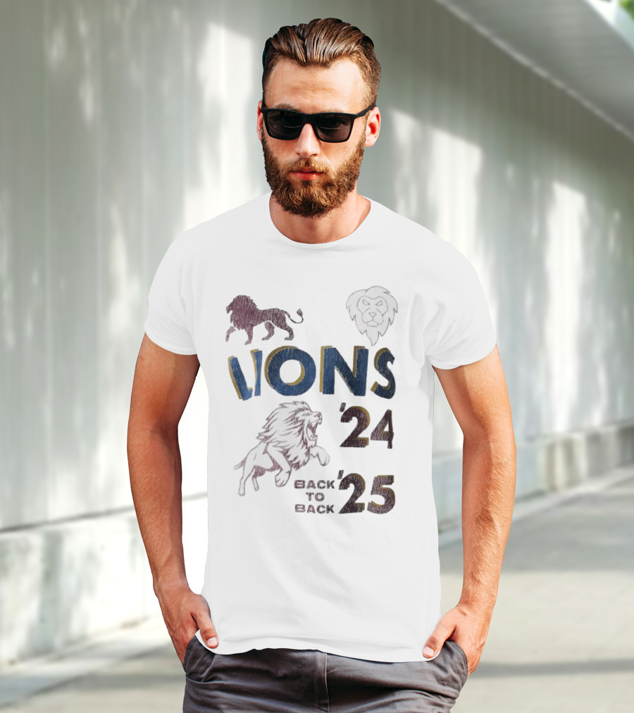 Lions Pride Back To Back '24 '25 T-Shirt